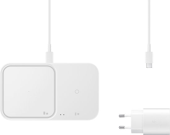 Samsung Wireless Charger Duo - zonder travel adapter - wit