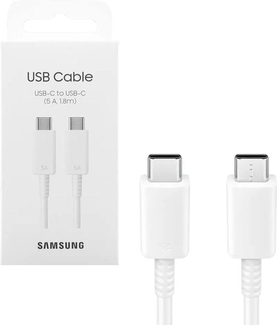Samsung USB-C naar USB-C kabel - 1,8 meter - Wit