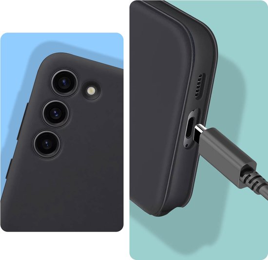 Samsung Galaxy S23 Plus hoesje - Smart S View - Zwart