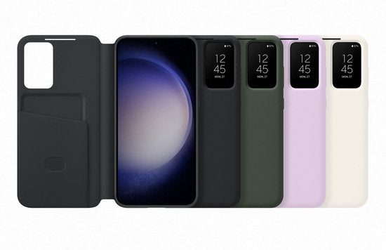 Samsung Galaxy S23 Plus hoesje - Smart S View - Zwart