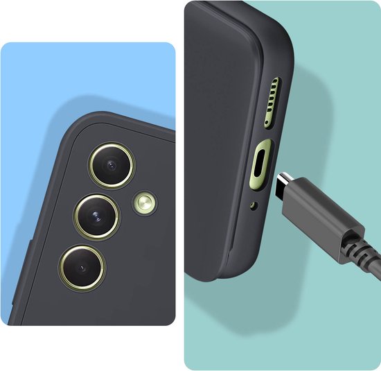 Samsung Galaxy A54 hoesje - Smart S View - Zwart