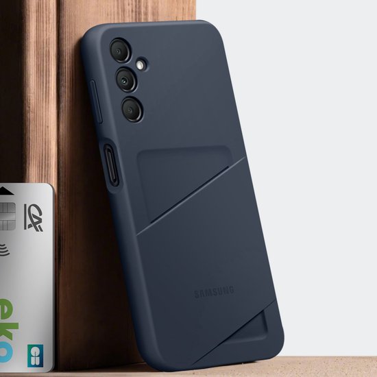 Samsung Galaxy A25 5G hoesje - card slot - Blauw/zwart
