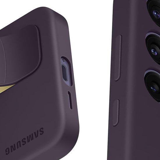 Samsung Galaxy S24 hoesje - standing grip - Dark violet