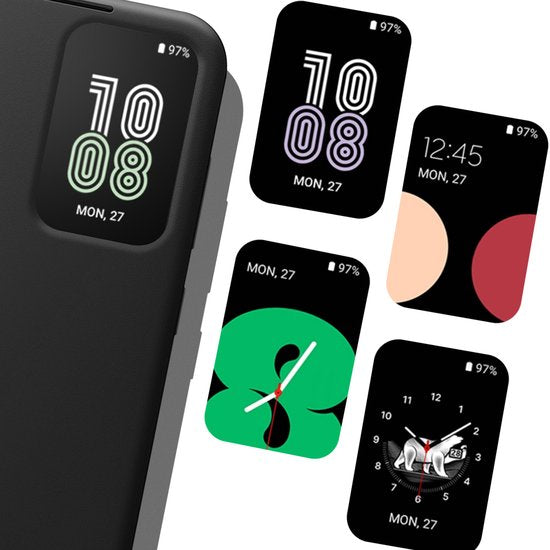 Samsung Galaxy A55 5G hoesje - Smart View Wallet - Zwart