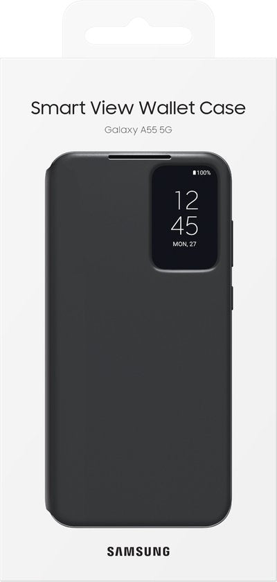 Samsung Galaxy A55 5G hoesje - Smart View Wallet - Zwart