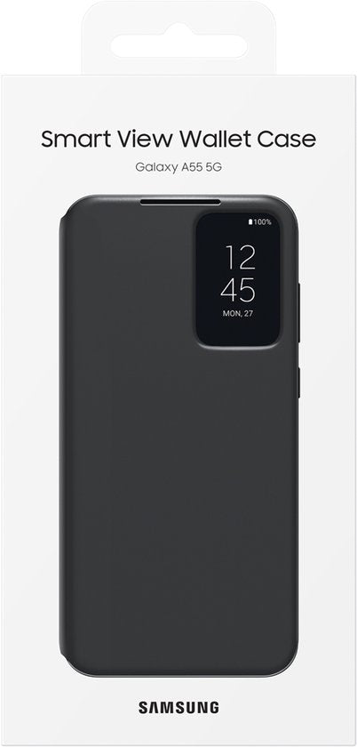 Samsung Galaxy A55 5G hoesje - Smart View Wallet - Zwart