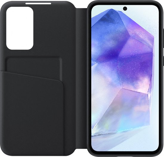 Samsung Galaxy A55 5G hoesje - Smart View Wallet - Zwart