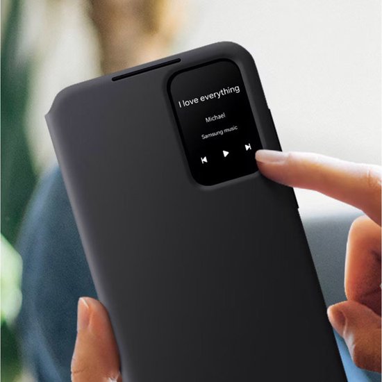 Samsung Galaxy A35 5G hoesje - Smart View Wallet - Zwart