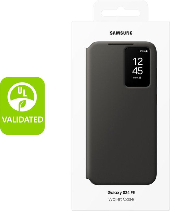 Samsung Galaxy S24 FE hoesje - Smart View Wallet - Zwart
