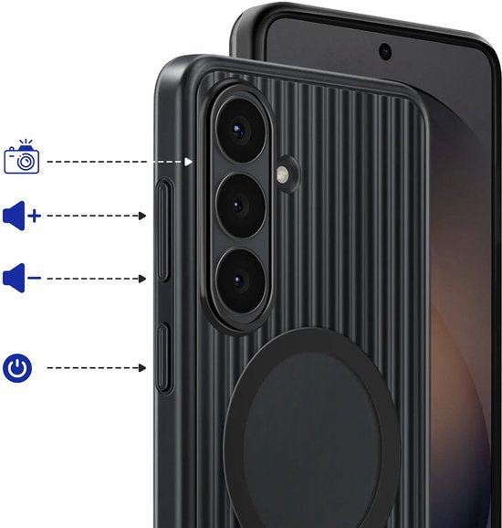 Samsung Galaxy S26 Rugged hoesje - magnetisch - Zwart