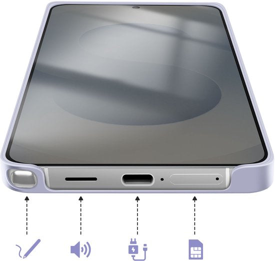 Samsung Galaxy S26 Ultra slim hoesje - magnetische ring - Blauw violet