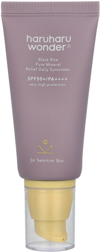 Haruharu Wonder zonnebrand - Black Rice Pure Mineral Relief Daily - SPF50+/PA++++ - 50 ml