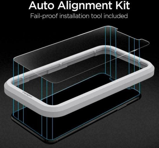 Spigen GLAS.tR AlignMaster screenprotector - Apple iPhone 11 en iPhone XR - set van 2