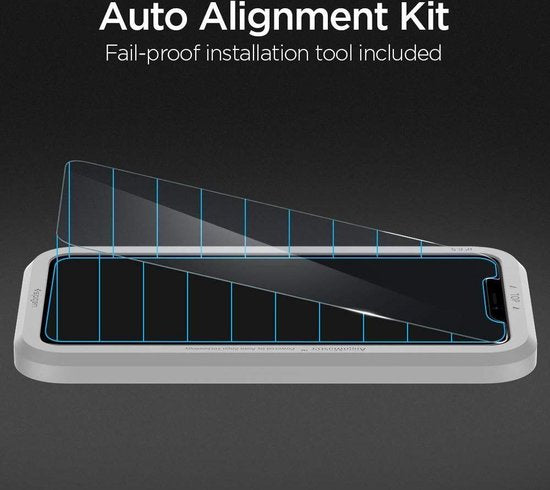 Spigen GLAS.tR AlignMaster screenprotector - Apple iPhone 11 en iPhone XR - set van 2