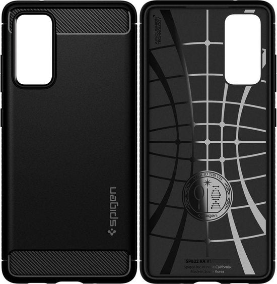 Spigen Rugged Armor hoesje - Samsung Galaxy S20 FE - Zwart