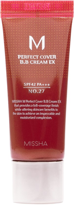 Missha Perfect Cover BB cream - SPF 42 PA+++ - 20 ml - No.27 Honey Beige