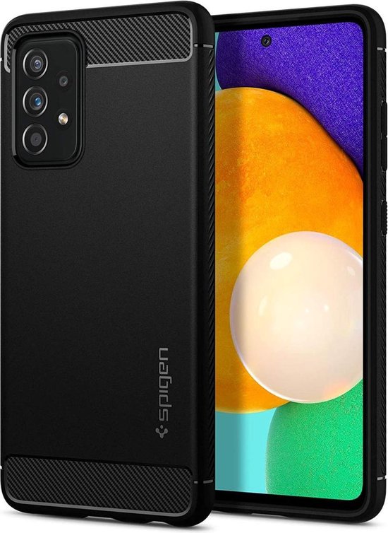 Spigen Rugged Armor Samsung Galaxy A52 / A52s hoesje - back cover - Zwart