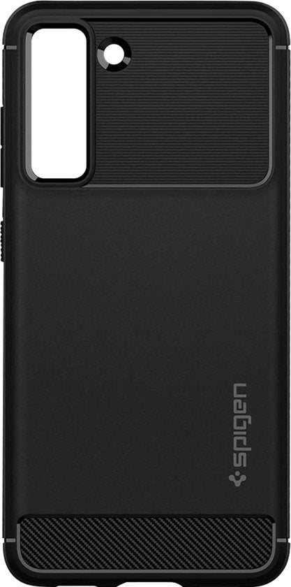 Spigen Rugged Armor hoesje - Samsung Galaxy S21 FE - mat - Zwart