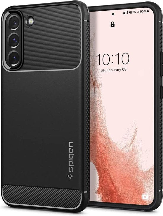 Spigen Rugged Armor hoesje - geschikt voor Samsung Galaxy S22 - back cover - Zwart