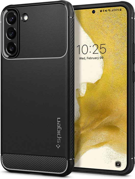 Spigen Rugged Armor hoesje - geschikt voor Samsung Galaxy S22 - back cover - Zwart