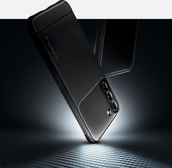 Spigen Rugged Armor hoesje - geschikt voor Samsung Galaxy S22 - back cover - Zwart