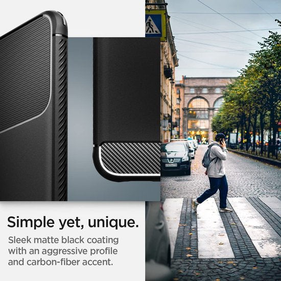 Spigen Rugged Armor hoesje - geschikt voor Samsung Galaxy S22 - back cover - Zwart