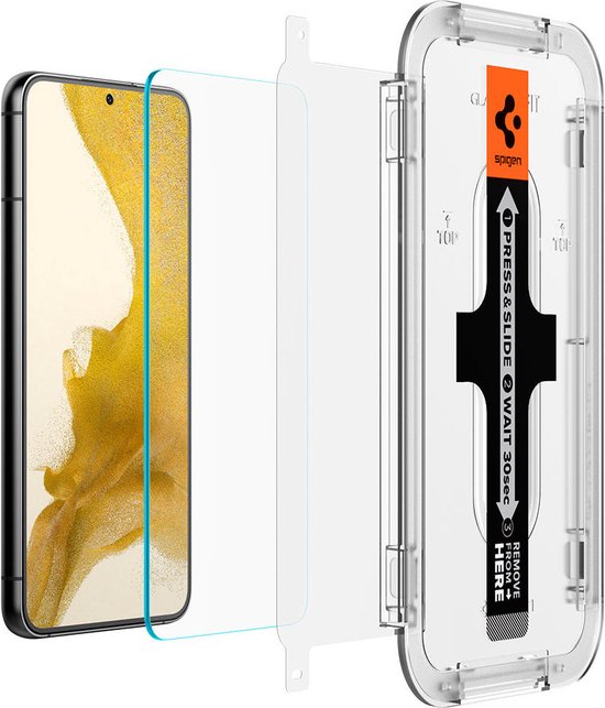 Spigen EZ Fit GLAS.tR screenprotector set van 2 - Samsung Galaxy S22