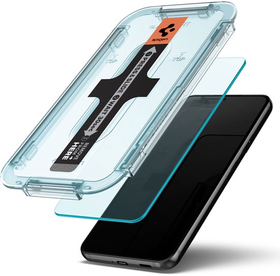 Spigen EZ Fit GLAS.tR screenprotector set van 2 - Samsung Galaxy S22