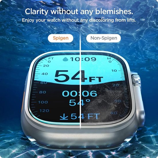 Spigen EZ Fit screen protector - Apple Watch Ultra 3/2/1 - glass - set of 2
