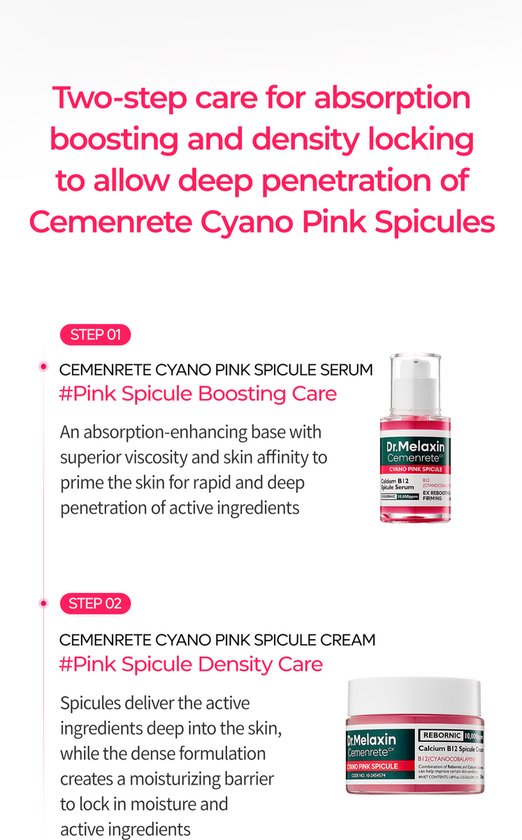 Dr.Melaxin Calcium Cemenrete serum - Cyano Pink Spicule - 30 ml
