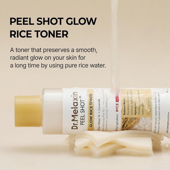 Dr.Melaxin Peel Shot toner - Glow Rice - 200 ml