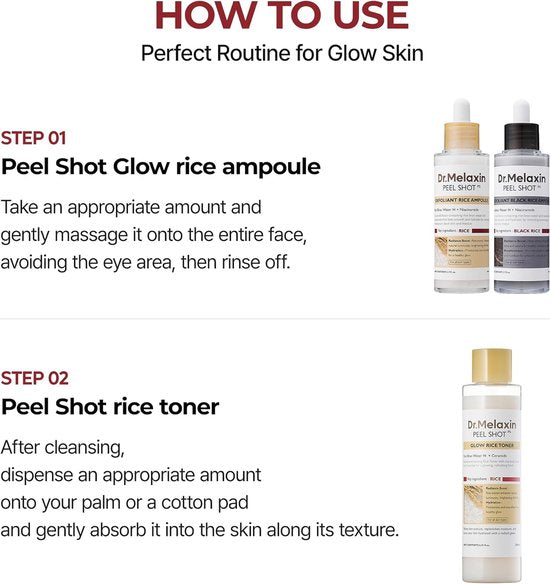Dr.Melaxin Peel Shot toner - Glow Rice - 200 ml