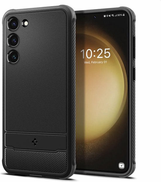 Spigen Rugged Armor hoesje - Samsung Galaxy S23 - Zwart