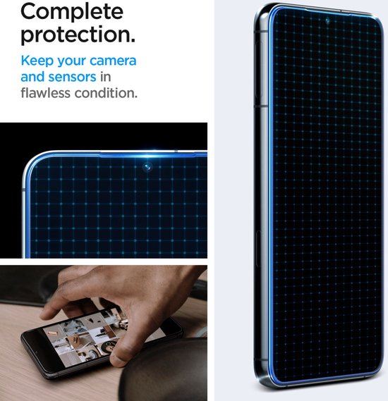 Spigen Glas.tR EZ Fit screenprotector set van 2 - Samsung Galaxy S23 - 9H tempered glass