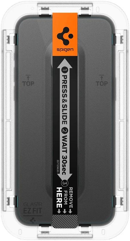 Spigen EZ Fit GLAS.tR screenprotector - iPhone 15 Pro Max set van 2 - Transparant
