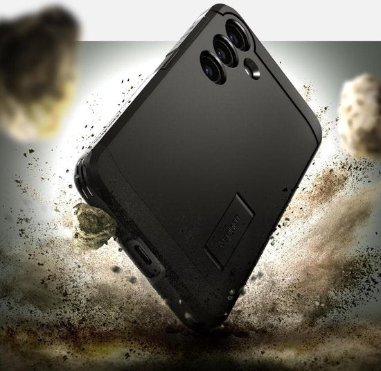 Spigen Tough Armor hoesje - Samsung Galaxy S24 Plus - met kickstand - Zwart