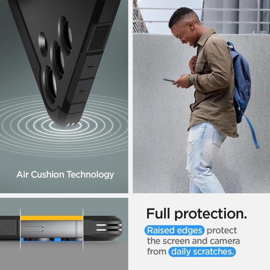 Spigen Tough Armor hoesje - Samsung Galaxy S24 Plus - met kickstand - Zwart