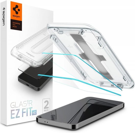 Spigen EZ Fit GLAS.tR screenprotector - geschikt voor Samsung Galaxy S24 Plus - set van 2