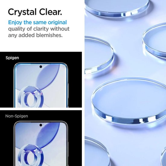 Spigen EZ Fit GLAS.tR screenprotector - geschikt voor Samsung Galaxy S24 Plus - set van 2