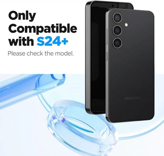 Spigen EZ Fit GLAS.tR screenprotector - geschikt voor Samsung Galaxy S24 Plus - set van 2