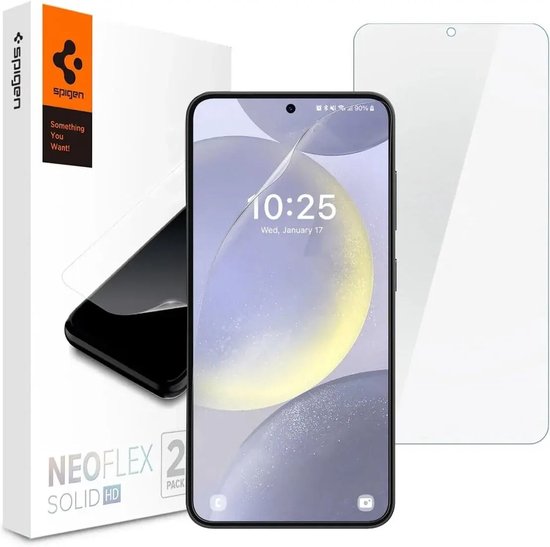 Spigen Samsung Galaxy S24 screenprotector - Neo Flex Solid - set van 2