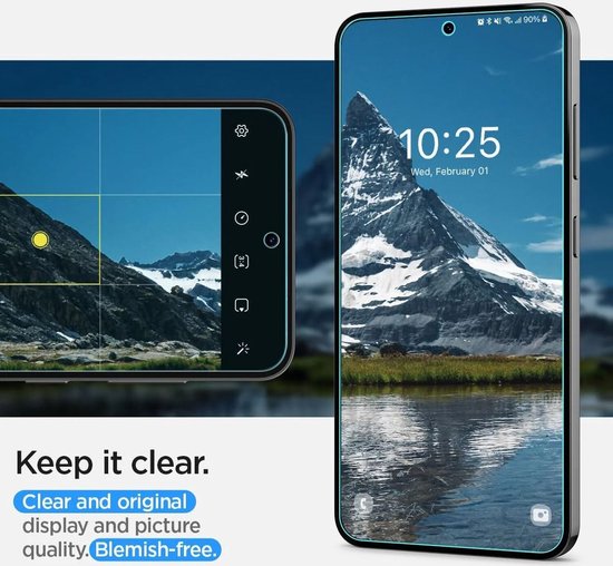 Spigen Samsung Galaxy S24 screenprotector - Neo Flex Solid - set van 2