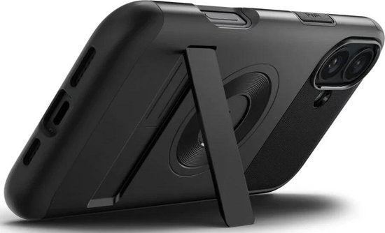 Spigen Slim Armor hoesje geschikt voor iPhone 16 - MagSafe - Zwart