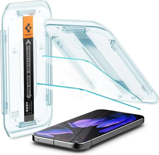 Spigen Glas.tR EZ Fit screen protector - Google Pixel 10/10 Pro/9/9 Pro - tempered glass with applicator - set of 2