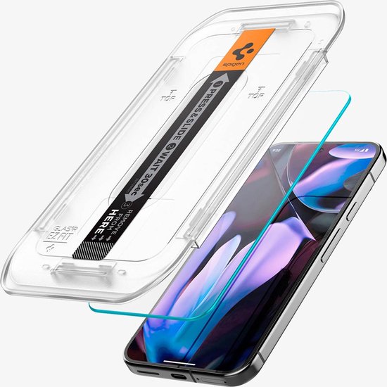 Spigen Glas.tR EZ Fit screen protector - Google Pixel 10/10 Pro/9/9 Pro - tempered glass with applicator - set of 2