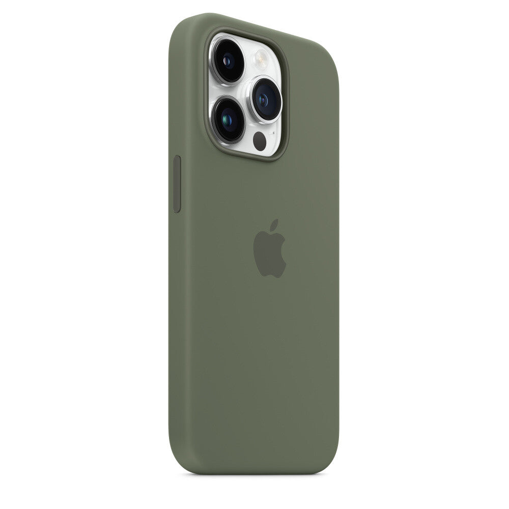 Apple iPhone 14 Pro Silicone Case met MagSafe - Olijfgroen