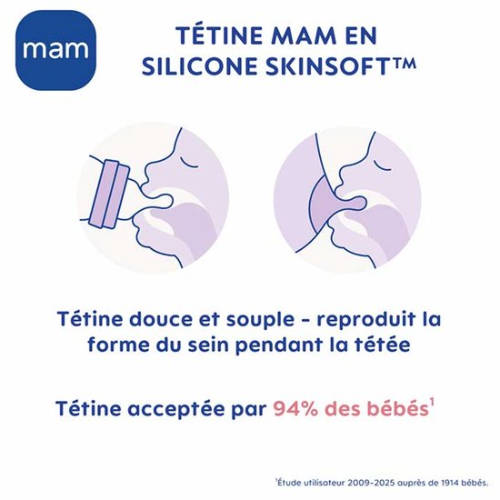 MAM flessenspeen - papspeen maat X - set van 2 - gereconditioneerd A+