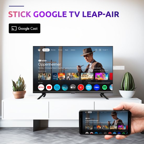 Strong streaming box - Android TV 4K UHD LEAP-AIR Chromecast Dolby Atmos