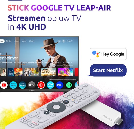 Strong streaming box - Android TV 4K UHD LEAP-AIR Chromecast Dolby Atmos