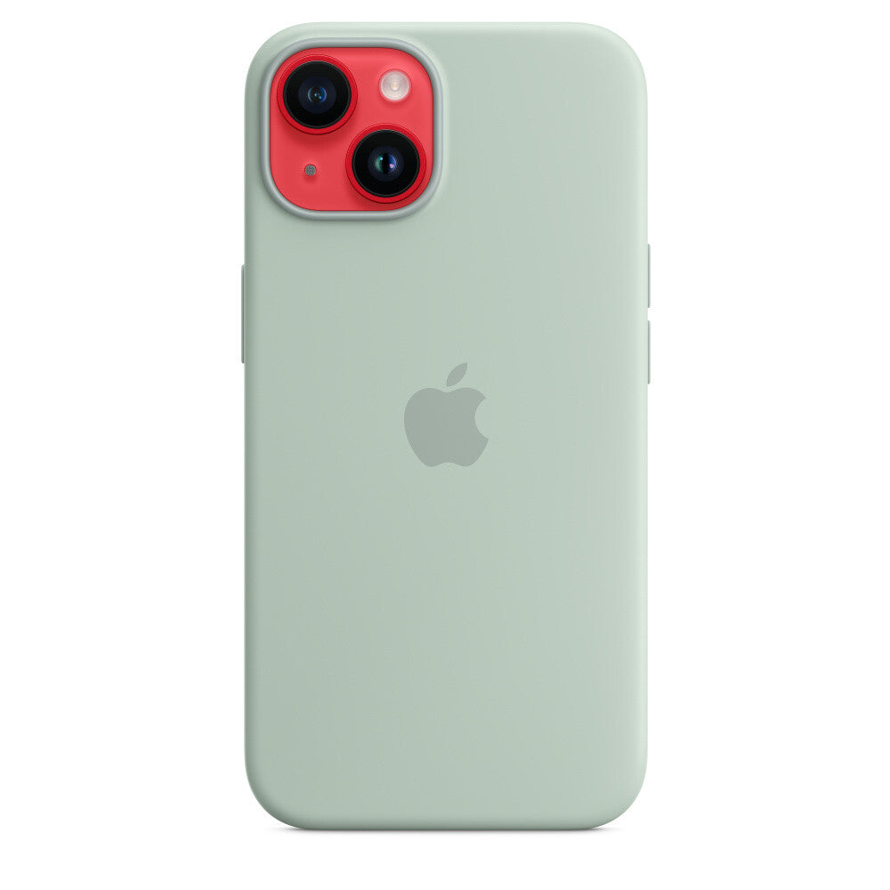 Apple iPhone 14 Silicone Case met MagSafe - Agavegroen